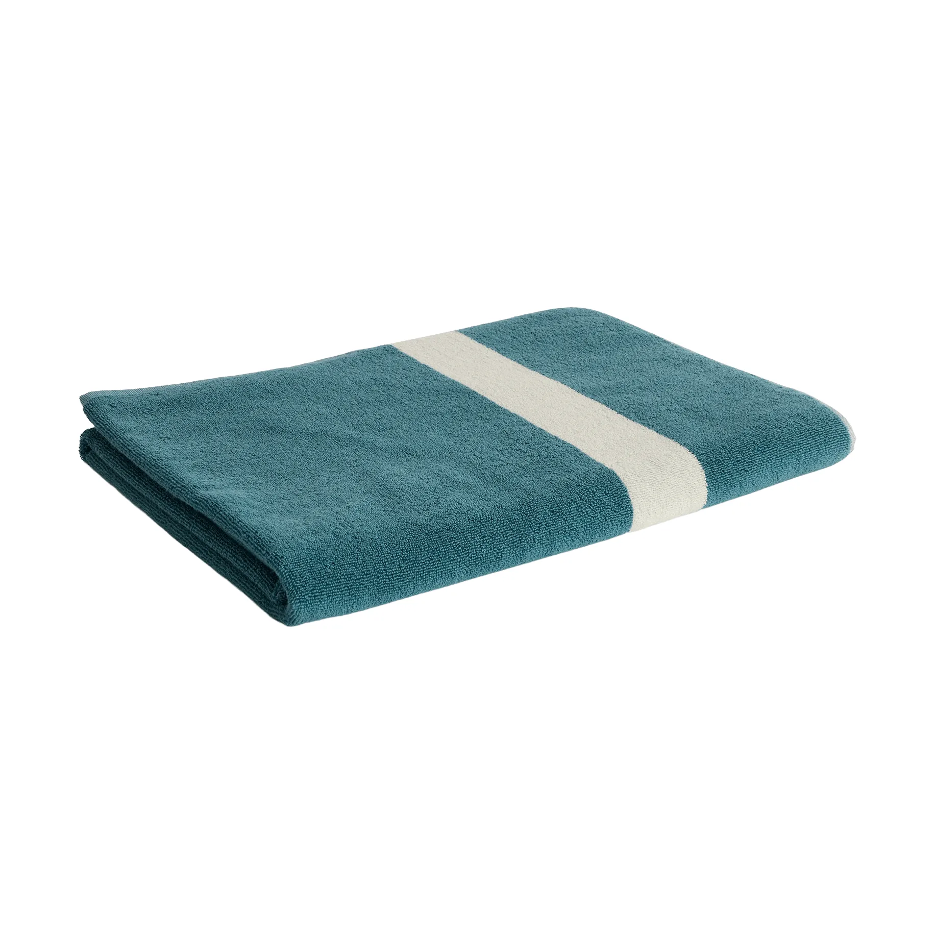 Stripe Handtuch, Petrol blue, 100x150 cm HAY