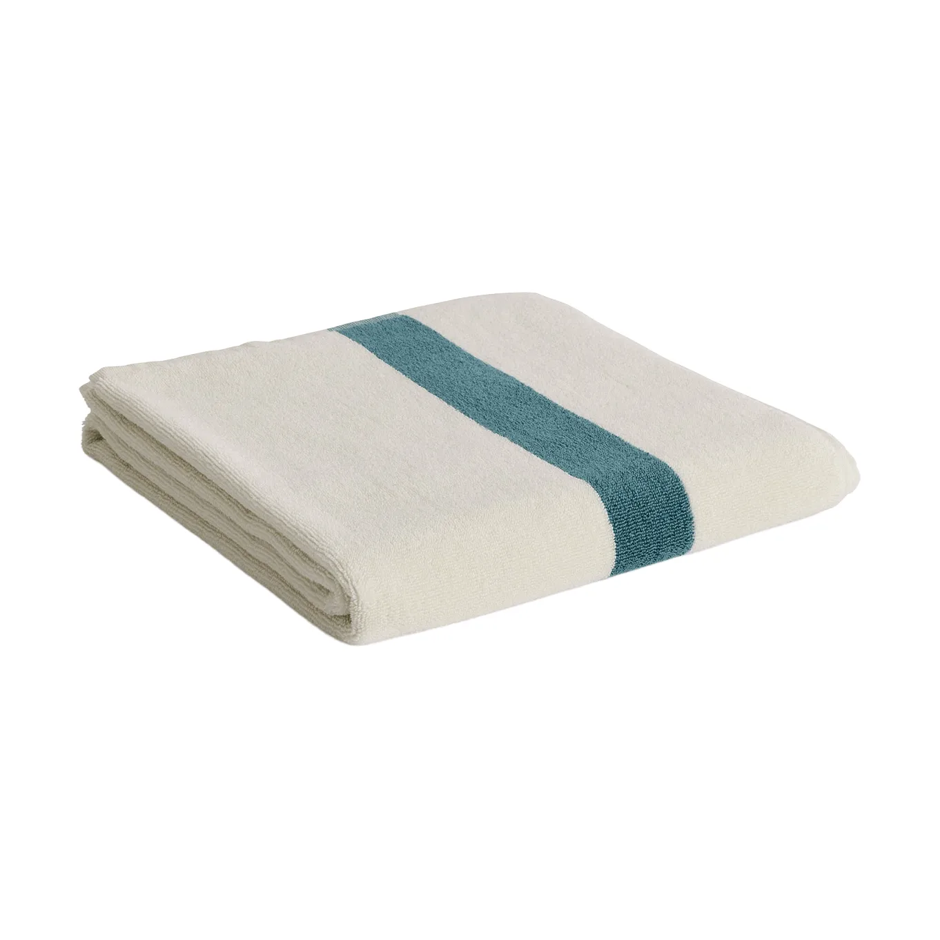 Stripe Handtuch, Petrol blue, 70x140 cm HAY