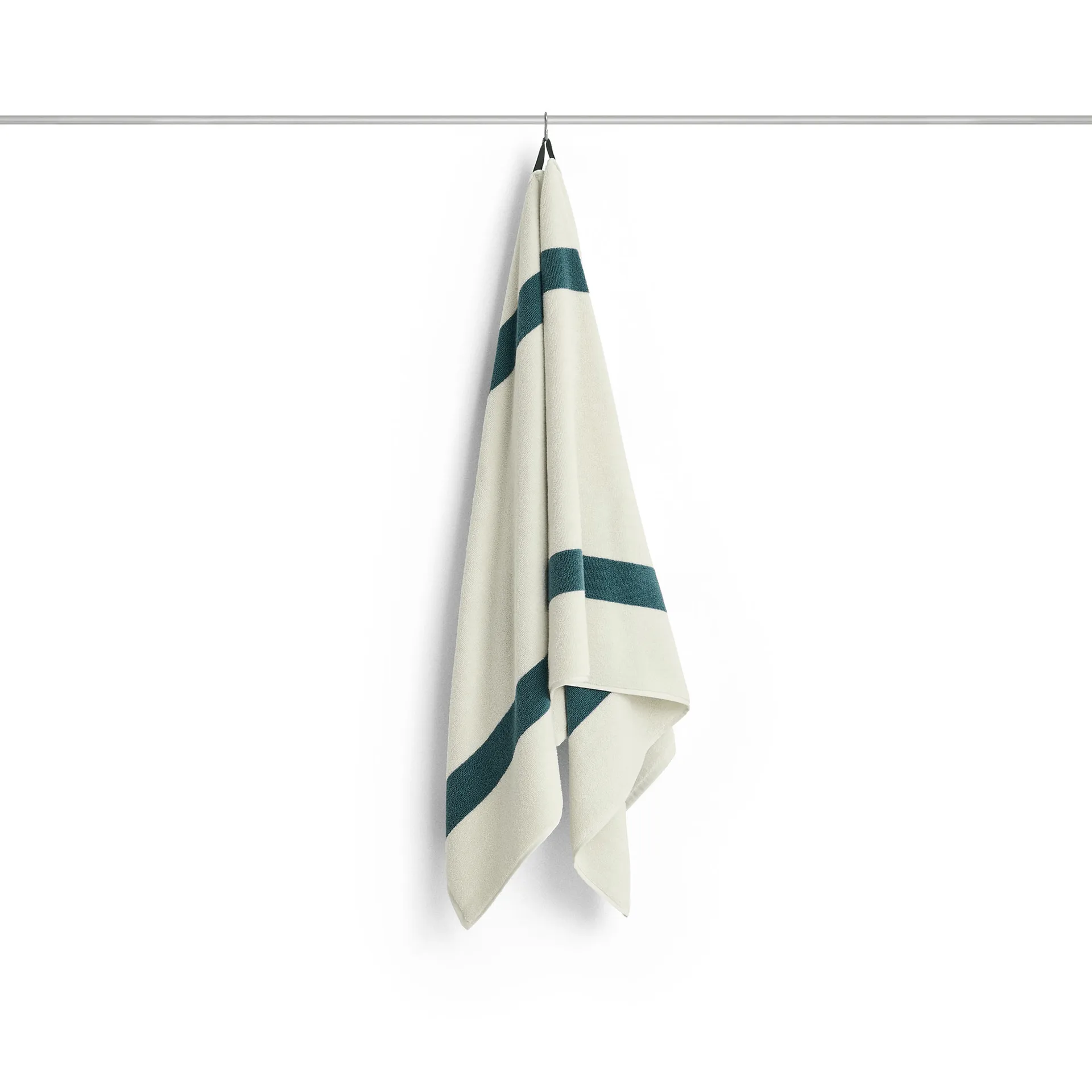 Stripe Handtuch, Petrol blue, 70x140 cm HAY