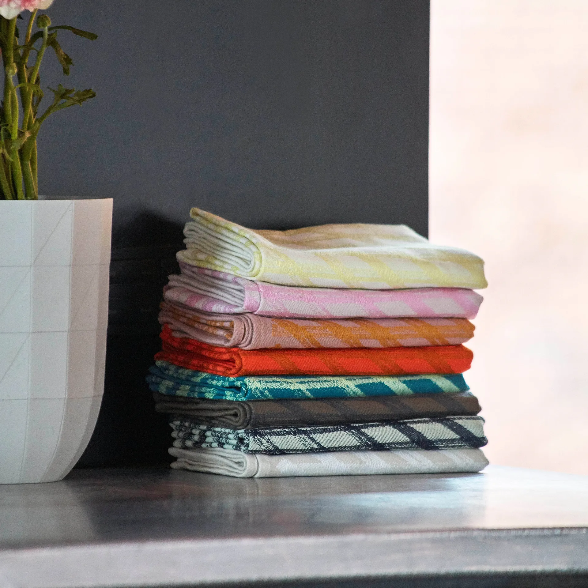 Tea Towel Marker diamond Geschirrtuch 2er Pack, No 1 HAY