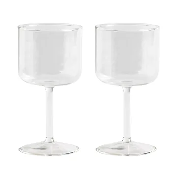 Tint Weinglas 25cl 2er-Pack - Klar - HAY