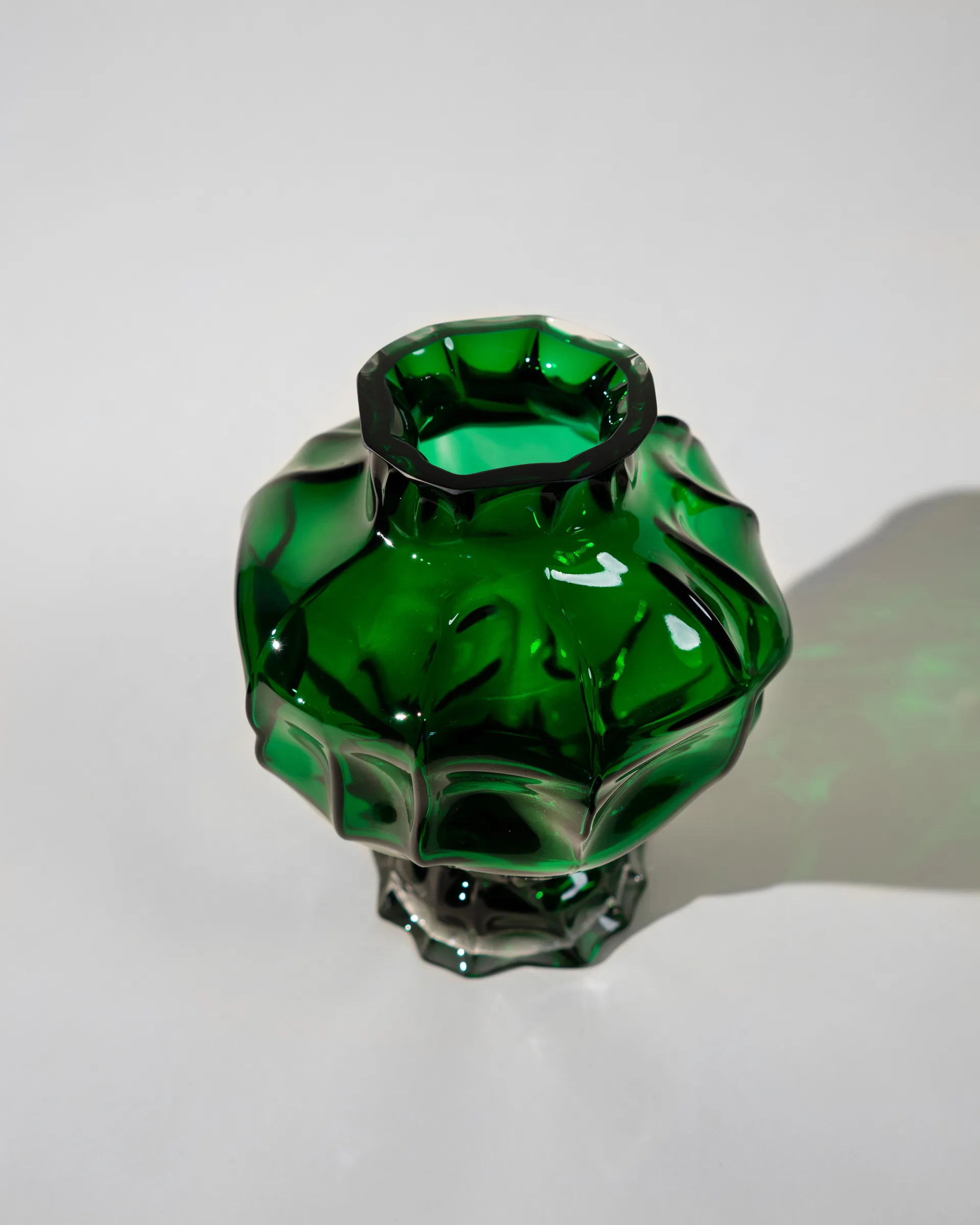 Ammonit Vase 30 cm, Green Hein Studio