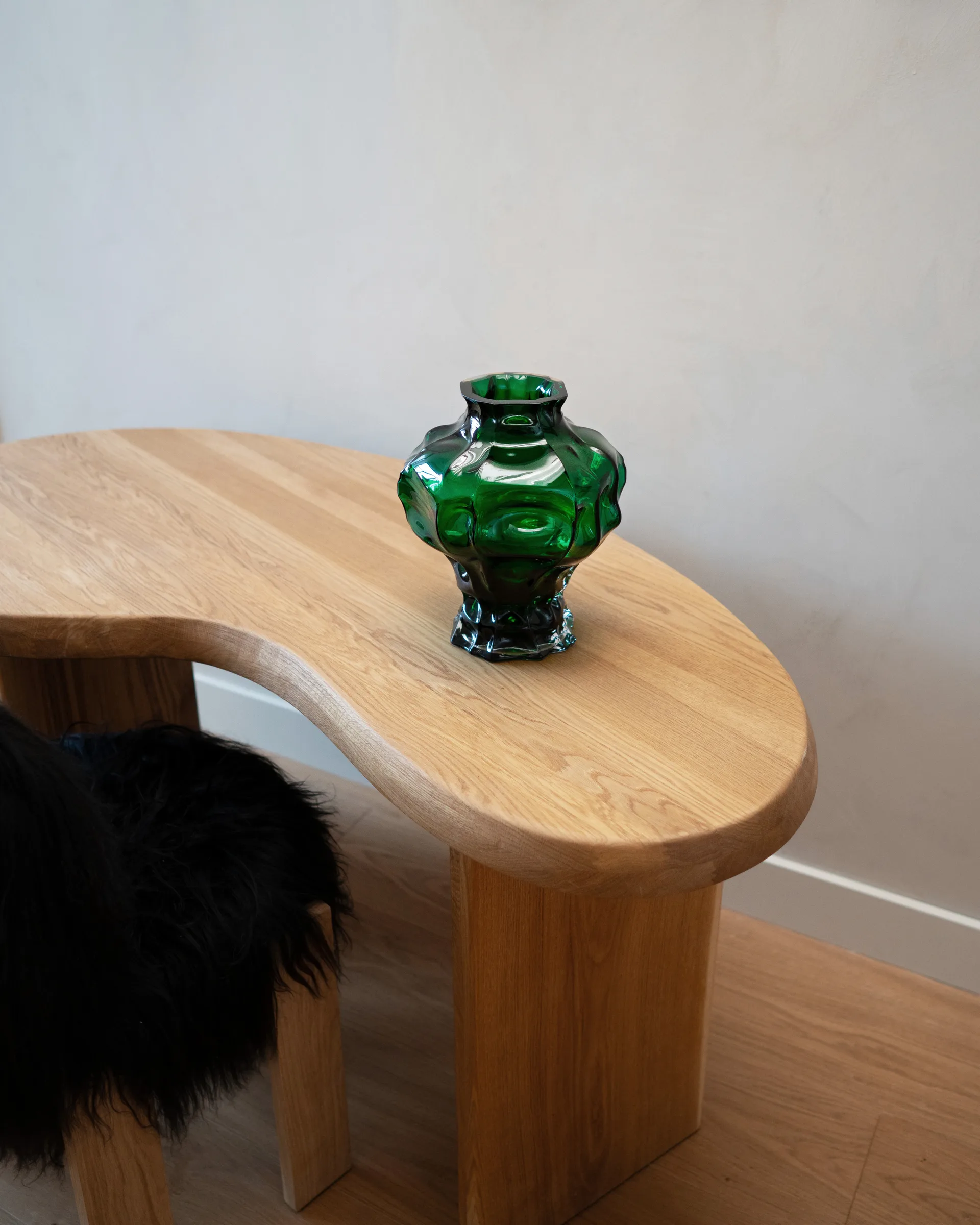 Ammonit Vase 30 cm, Green Hein Studio