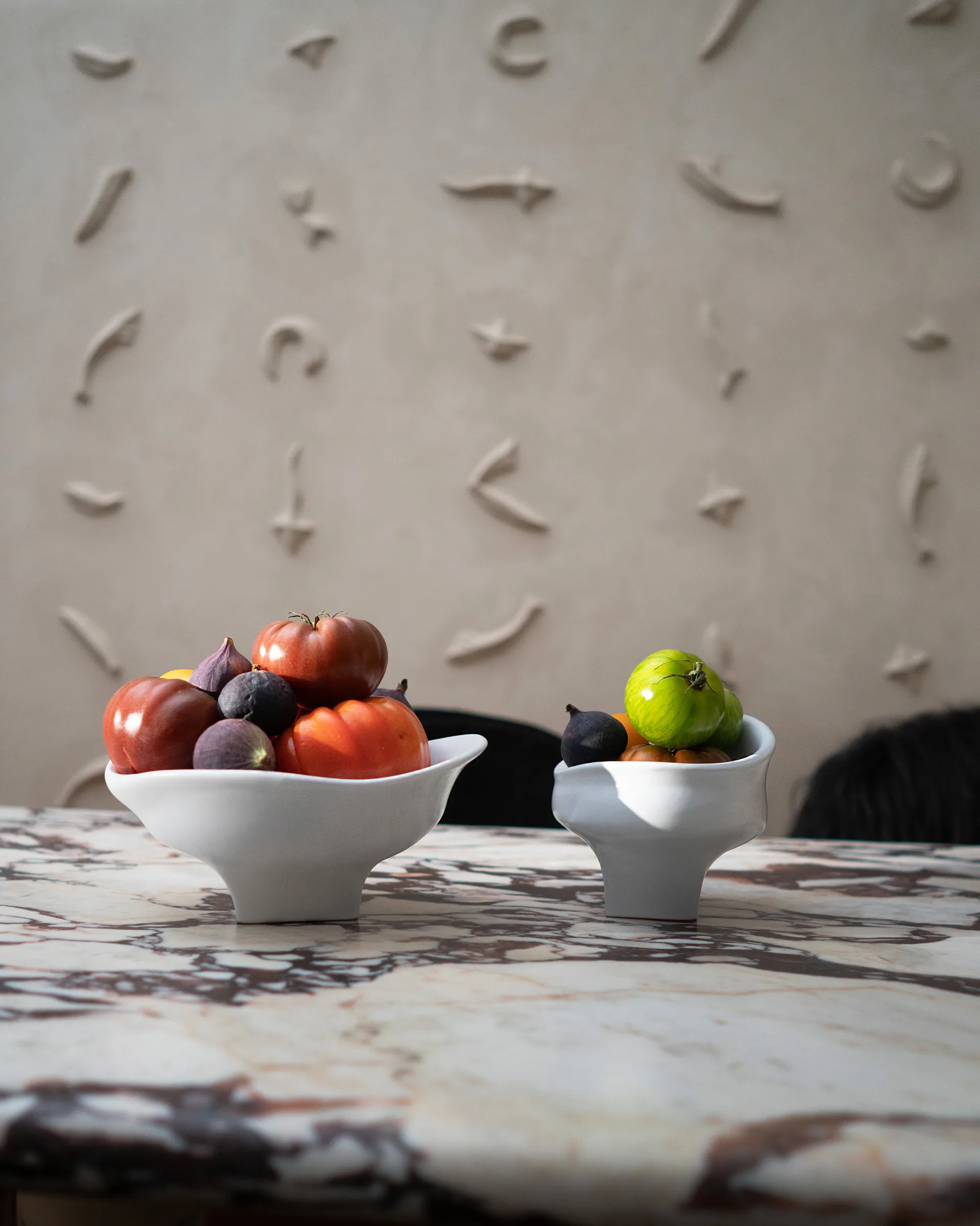 Nami Schale groß 20x23 cm, White Hein Studio