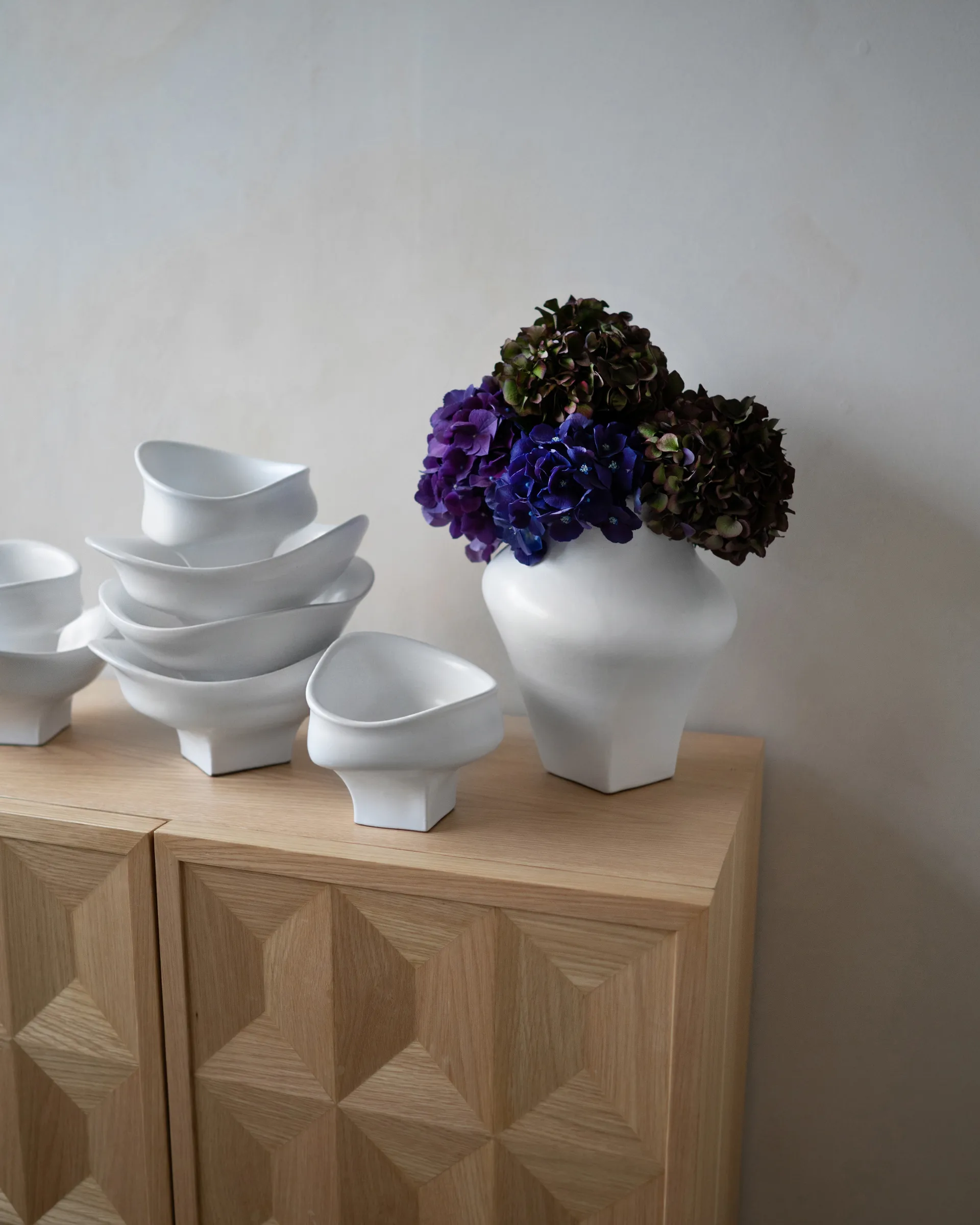 Nami Vase 20 cm, White Hein Studio