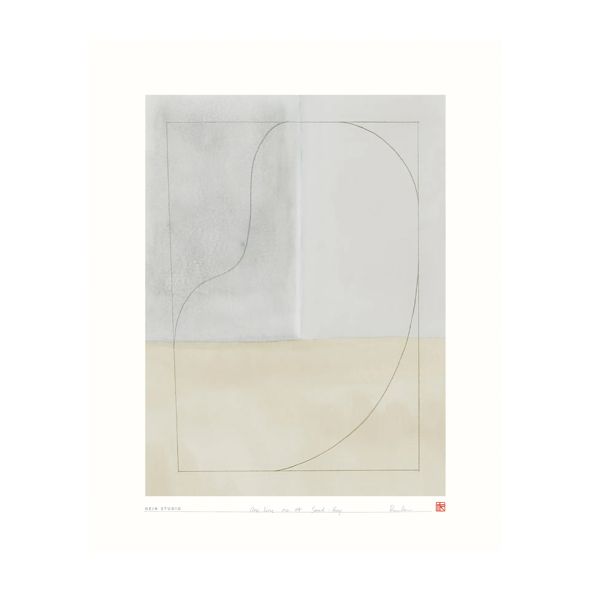 One Line Poster 40 x 50 cm, No. 04 Hein Studio