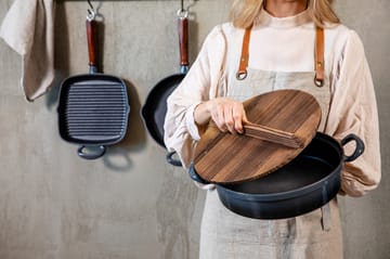 Gusseisentopf mit Holzdeckel - Ø30cm - Heirol