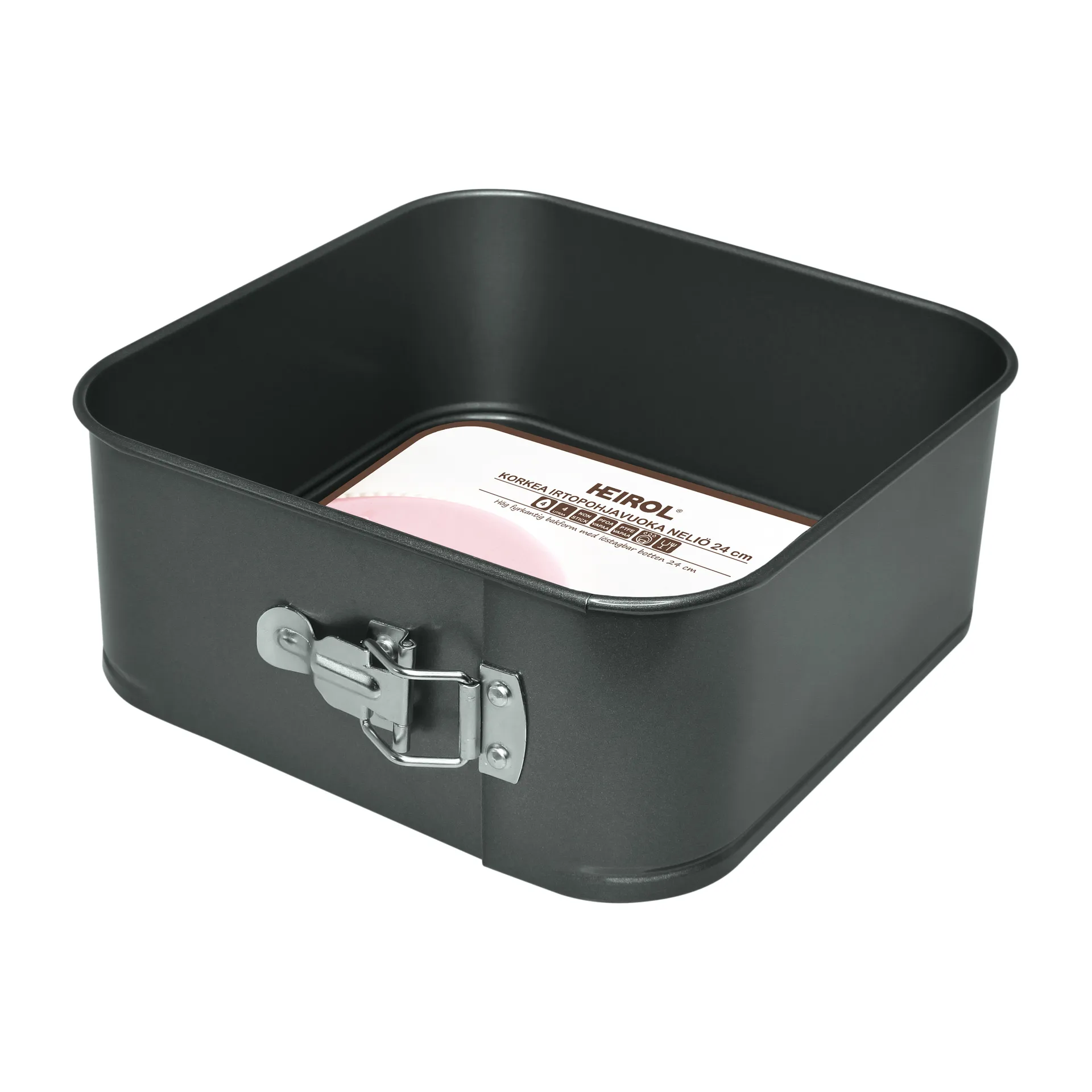 Heirol quadratische Springform extra hoch, 24 x 24cm Heirol