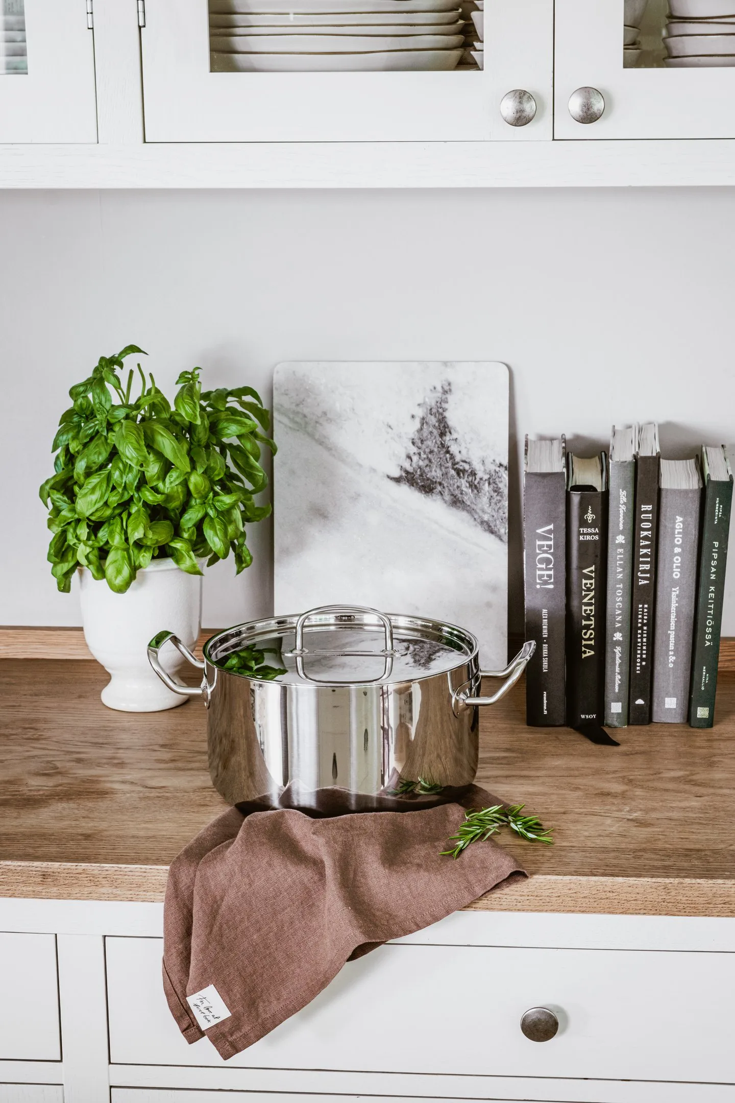 Heirol Steely Classic Triply Topf mit Deckel 5,5 Liter, Edelstahl Heirol