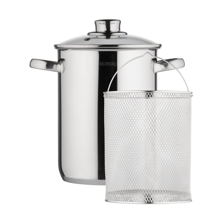 Heirol Steely Spargeltopf mit Einsatz, 4 Liter Heirol