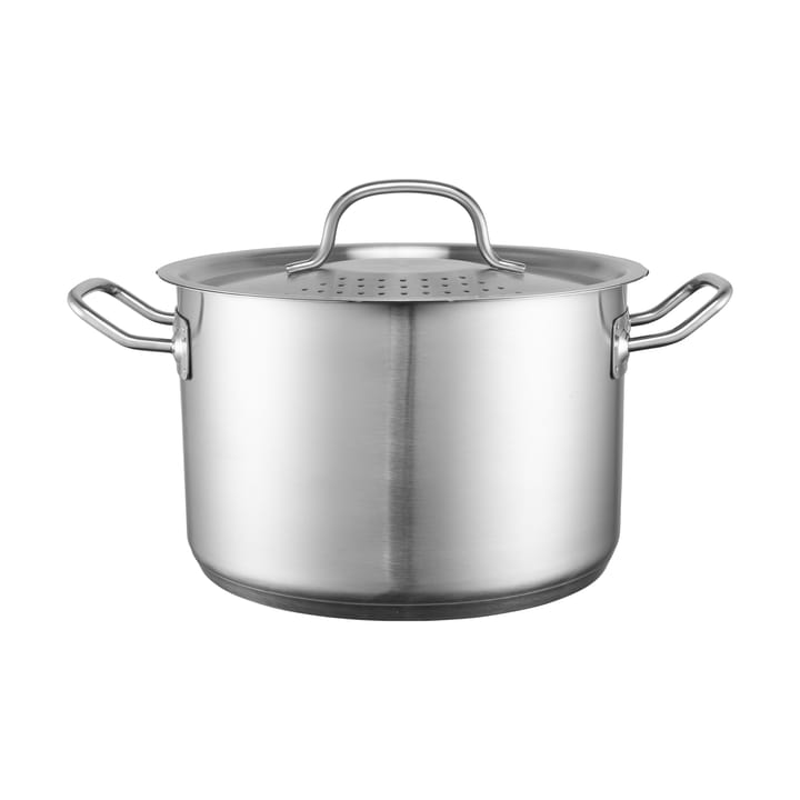 Heirol Steely Topf mit Deckel und eingebautem Sieb - 5 Liter - Heirol