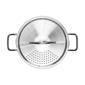 Heirol Steely Topf mit Deckel und eingebautem Sieb - 5 Liter - Heirol