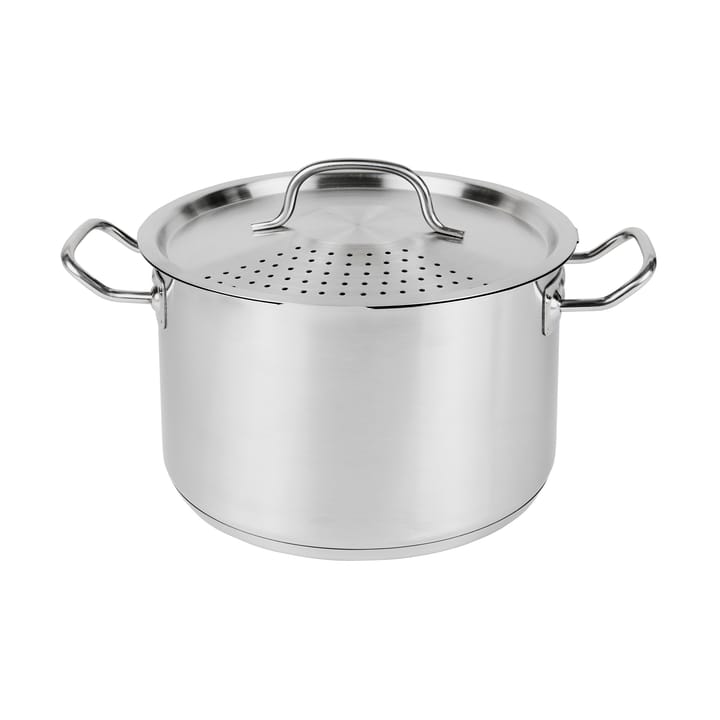 Heirol Steely Topf mit Deckel und eingebautem Sieb, 5 Liter Heirol