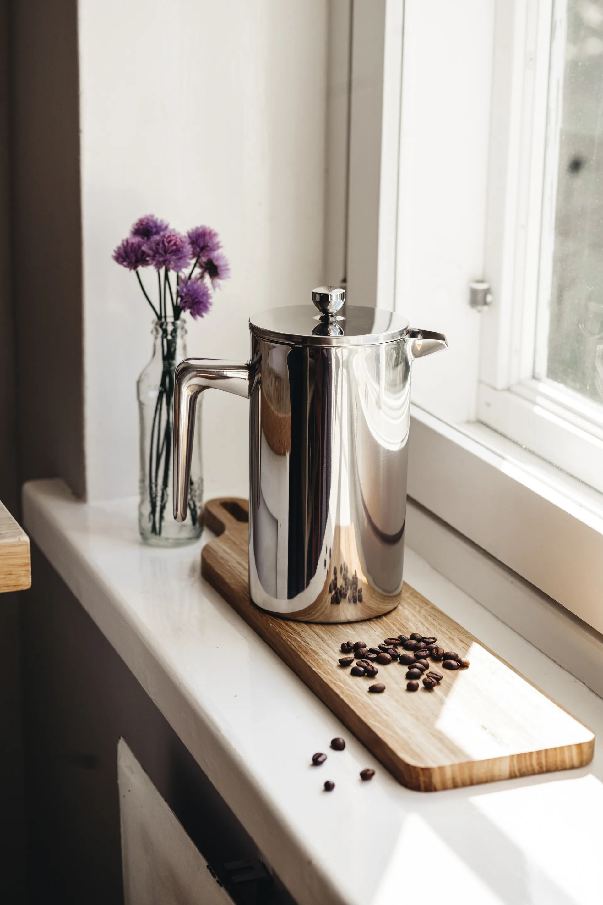 Heirol Stempelkanne Edelstahl, 1 L, 8 Tassen Heirol