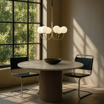 Ballon Kronleuchter - Satin Messing, Ø60 cm - Herstal