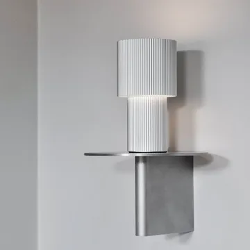Iluma tragbare Tischlampe - Silber - Herstal