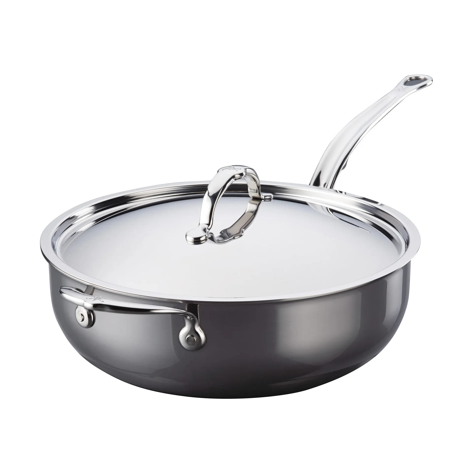 Hestan Nanobond Bratentopf mit Deckel 4,7 L, Edelstahl Hestan