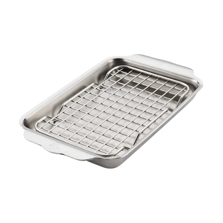 Hestan Ovenbond Backblech mit Abkühlgitter - Edelstahl, 16,8x28,8 cm - Hestan