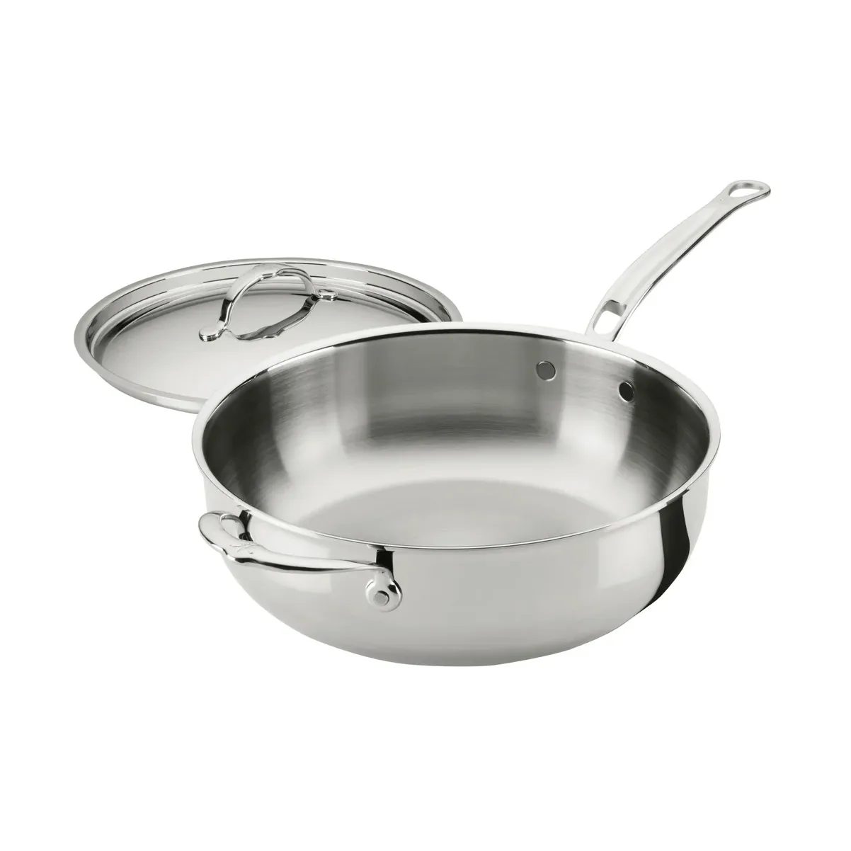 Hestan ProBond Luxe Allroundpfanne mit Deckel, Edelstahl, Hilfsgriff Hestan