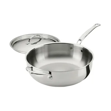 Hestan ProBond Luxe Allroundpfanne mit Deckel - Edelstahl, Hilfsgriff - Hestan