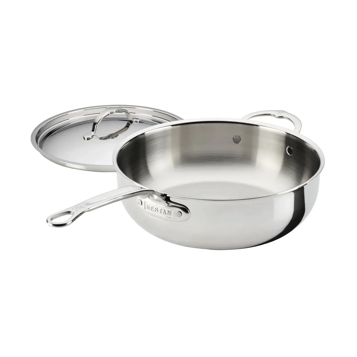 Hestan ProBond Luxe Allroundpfanne mit Deckel, Edelstahl, Hilfsgriff Hestan