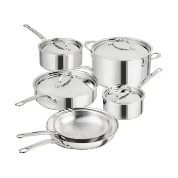 Hestan ProBond Luxe Topf- und Pfannenset - Rostfreier Stahl, 10 Teile - Hestan
