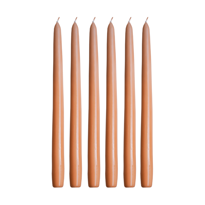 Herrenhauskerzen 30 cm 6er-Pack, Aprikose Hilke Collection