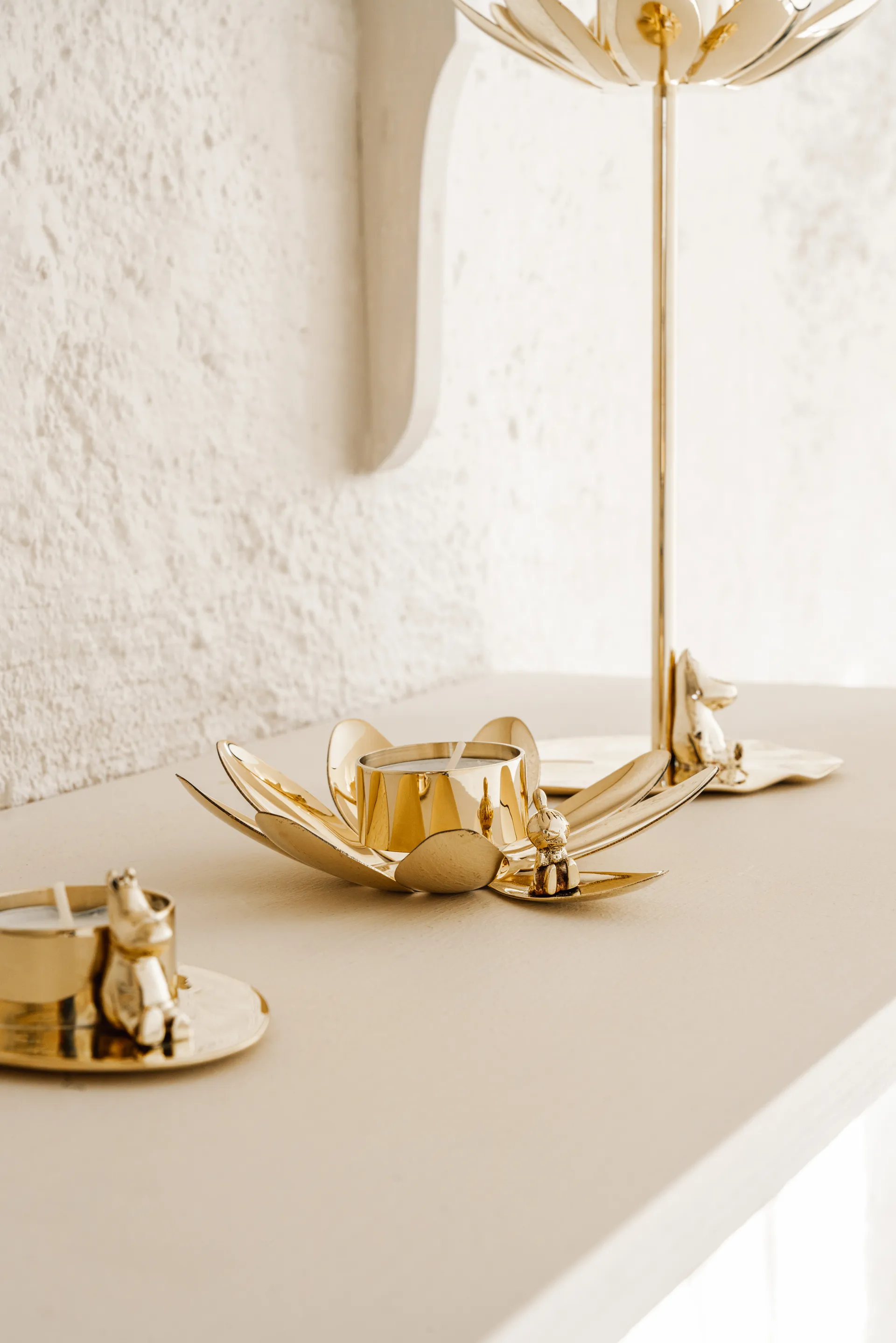 Hilke X Mumin Little My Kerzenständer, Messing Hilke Collection