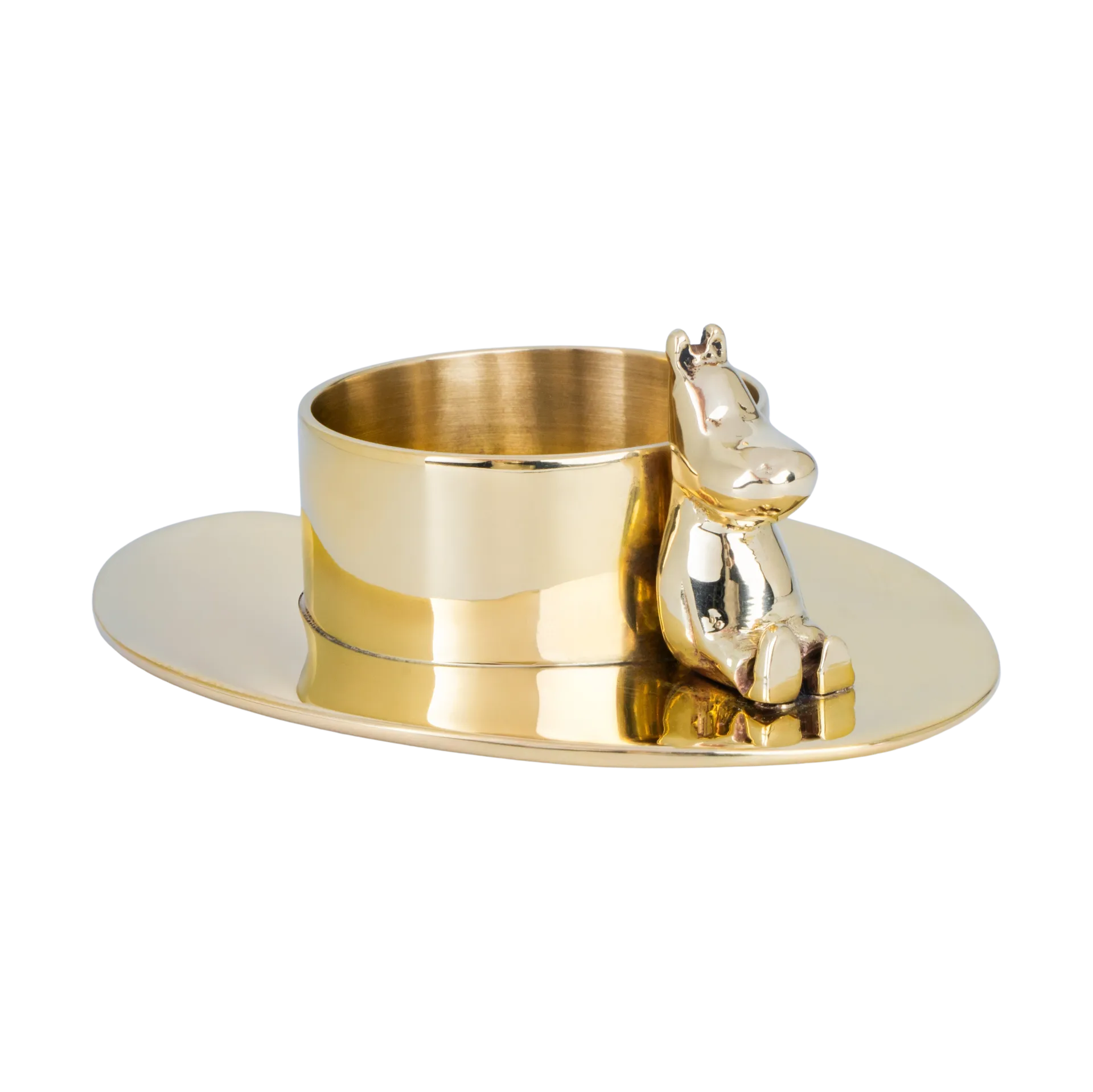 Hilke X Mumin No.3 Kerzenhalter, Messing Hilke Collection