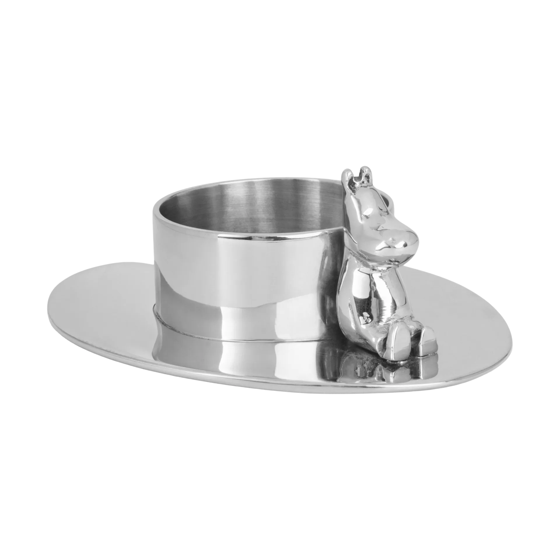 Hilke X Mumin No.3 Kerzenhalter, Vernickeltes Messing Hilke Collection