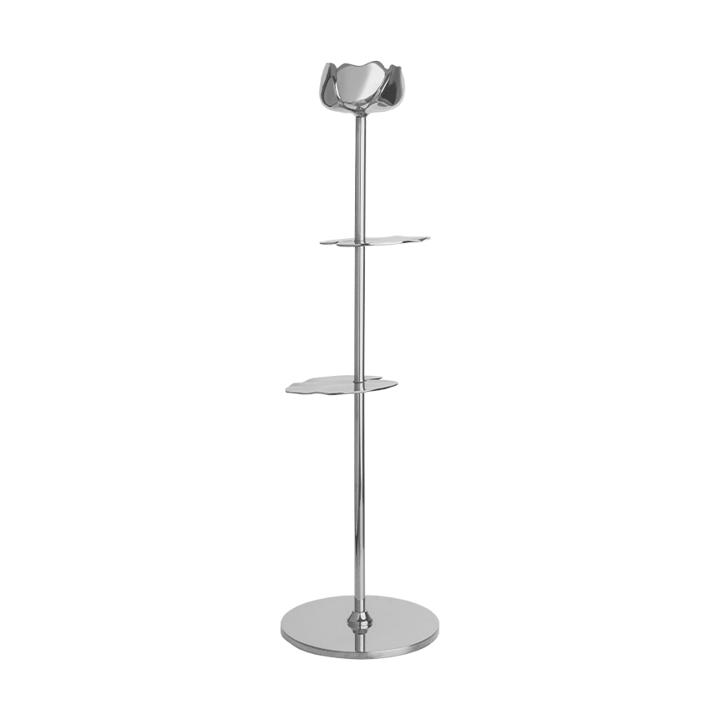 Ninfea Alta Kerzenhalter 35 cm - Vernickeltes Messing - Hilke Collection