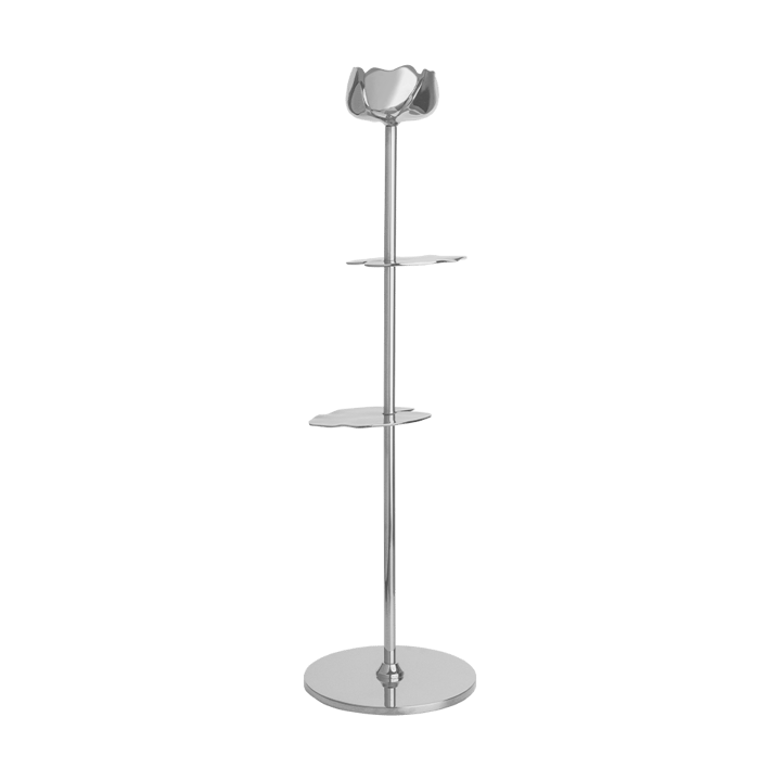 Ninfea Alta Kerzenhalter 40 cm - Vernickeltes Messing - Hilke Collection