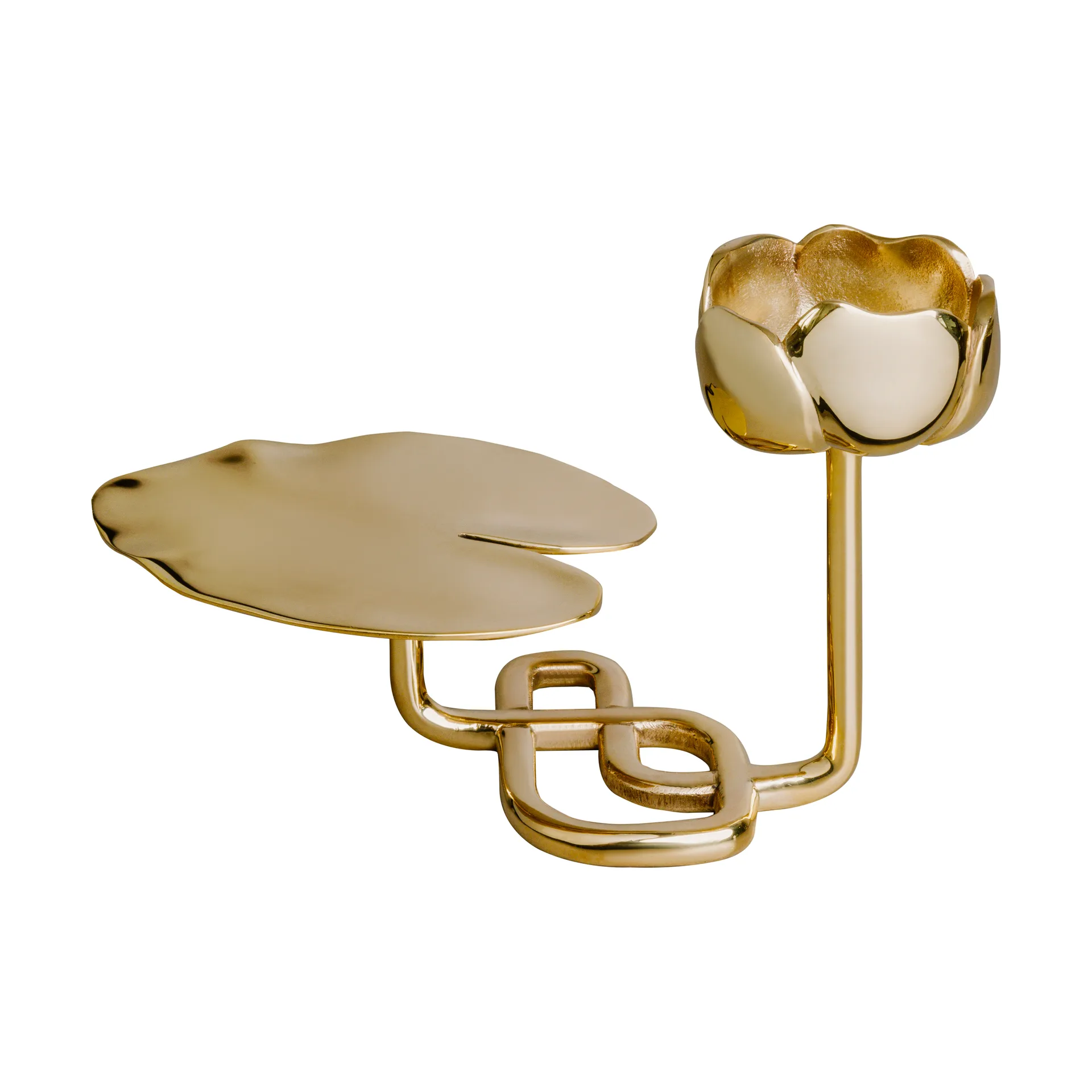 Ninfea No.1 Kerzenhalter, Messing Hilke Collection