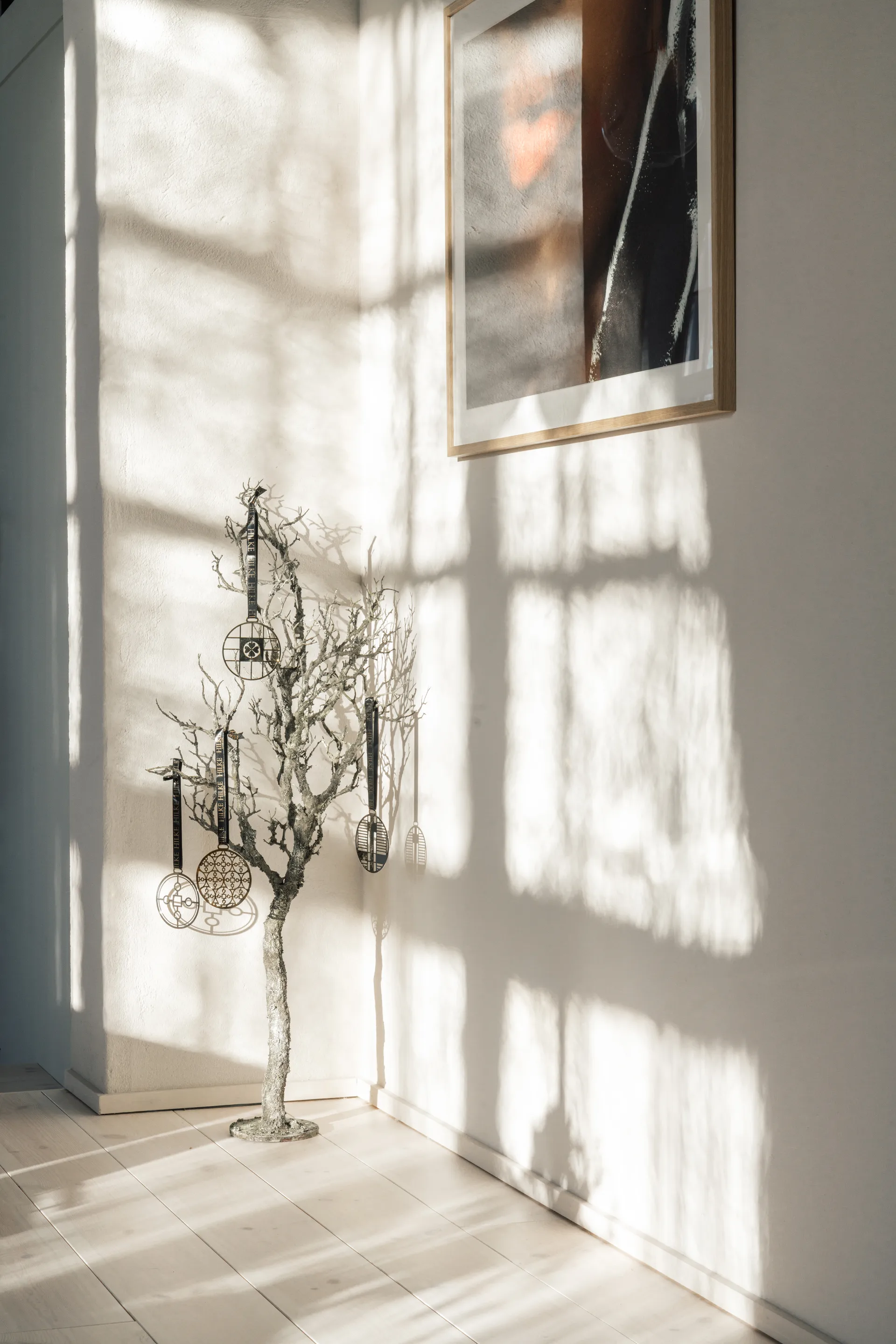 Piano Baumschmuck, Messing vernickelt Hilke Collection