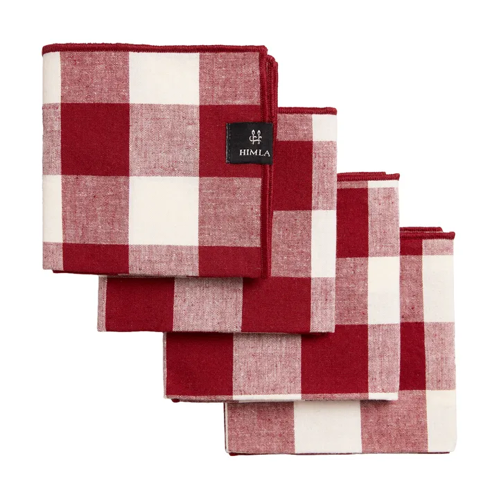 Bettyhill Servietten 4er-Pack - Ruby - Himla