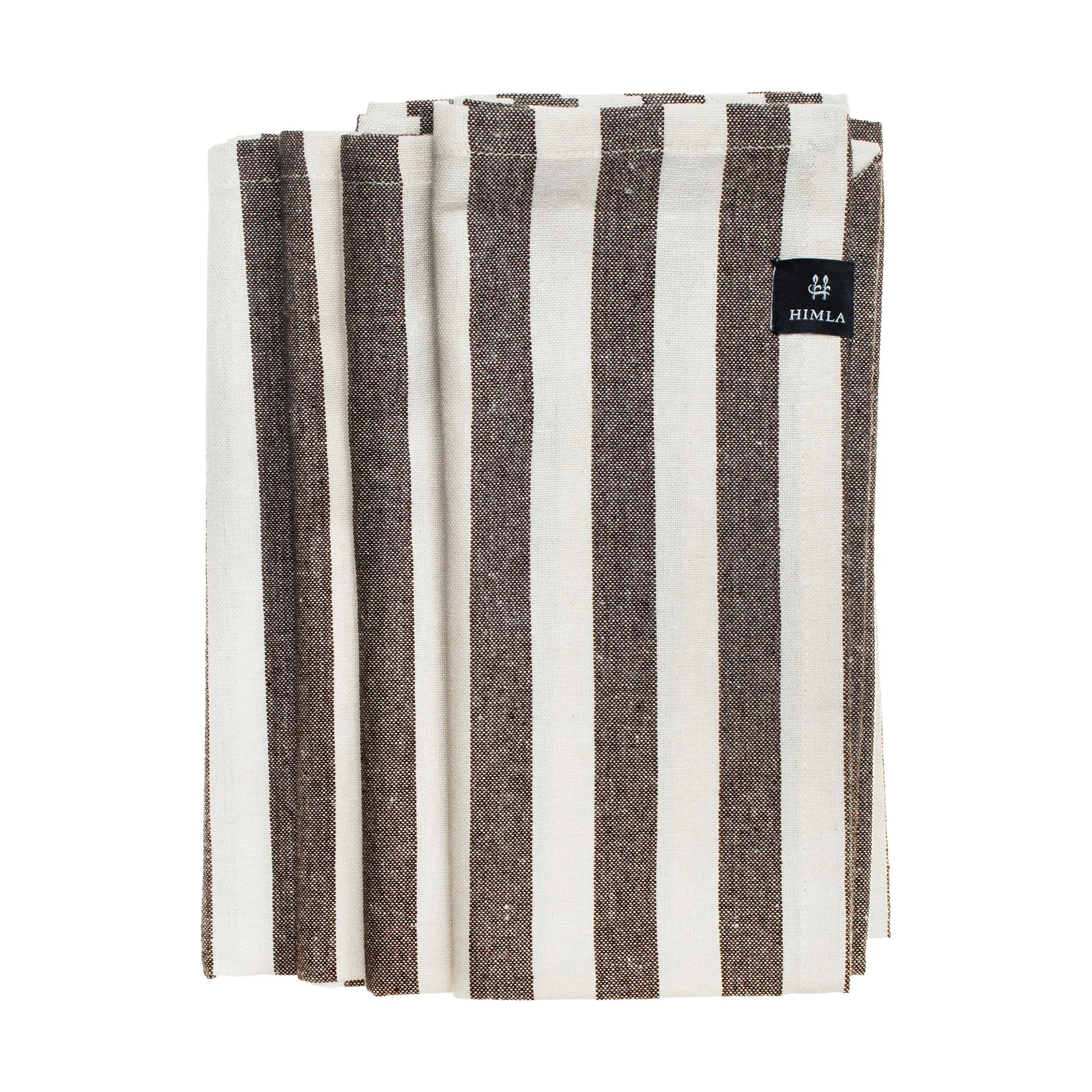 Bretagne Stoffserviette 50x50 cm 4er-Pack, Chocolate Himla