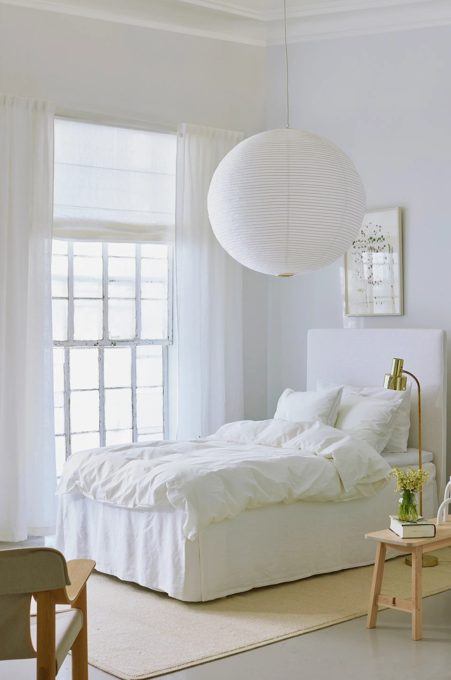 Miramar Rollgardine 110 x 180cm, White Himla