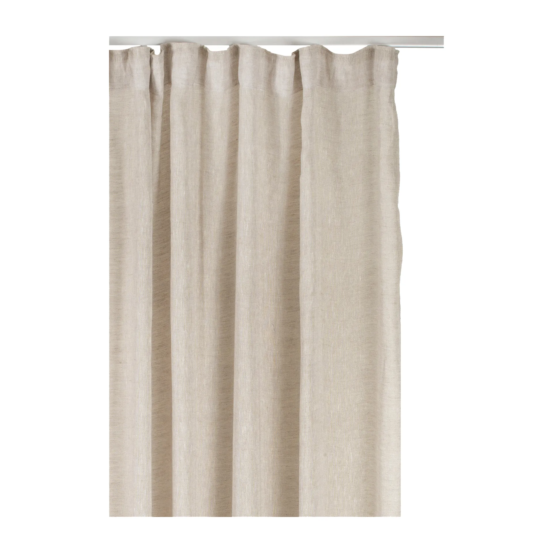 Sunnanvind Gardine mit Faltband 150 x 250cm, Oatmeal Himla