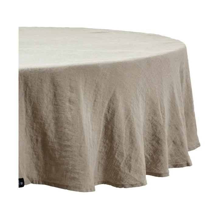 Sunrise runde Leinentischdecke - Vintage (Grau), Ø220 cm - Himla