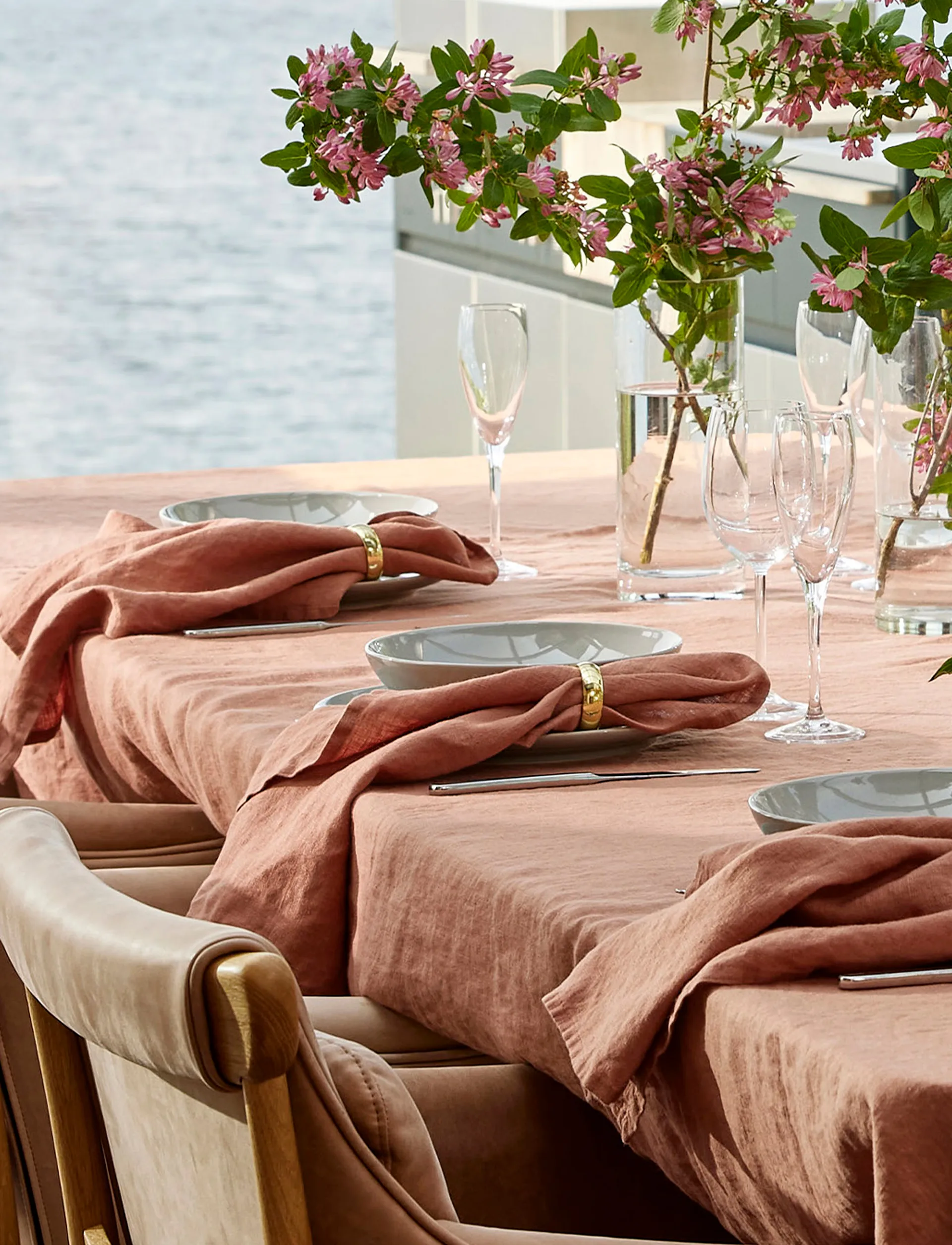 Sunshine Leinenservietten 4er-Pack, Grounded, 45x45 cm Himla