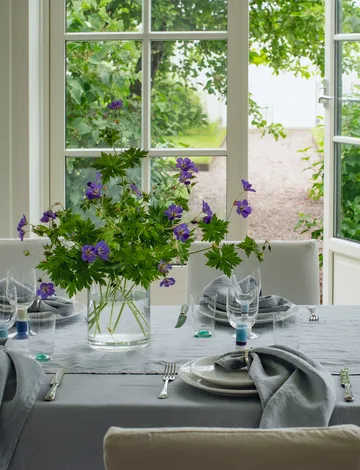 Sunshine Leinenservietten 4er-Pack - Heavenly, 45x45 cm - Himla