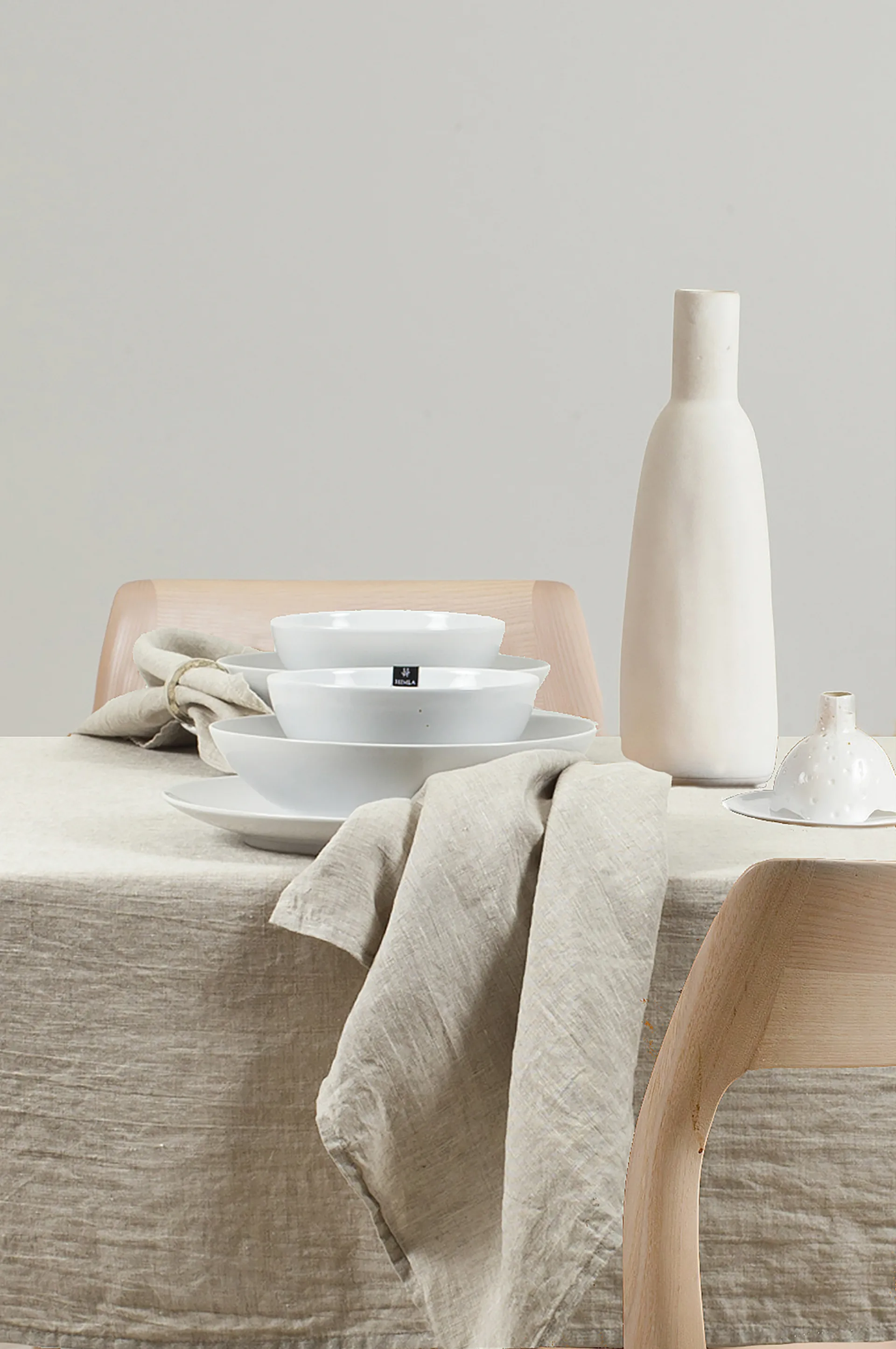 Sunshine Leinenservietten 4er-Pack, Oatmeal (natur) Himla