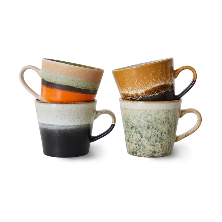 70's Cappuccinotasse 4er Pack, Verve HKliving