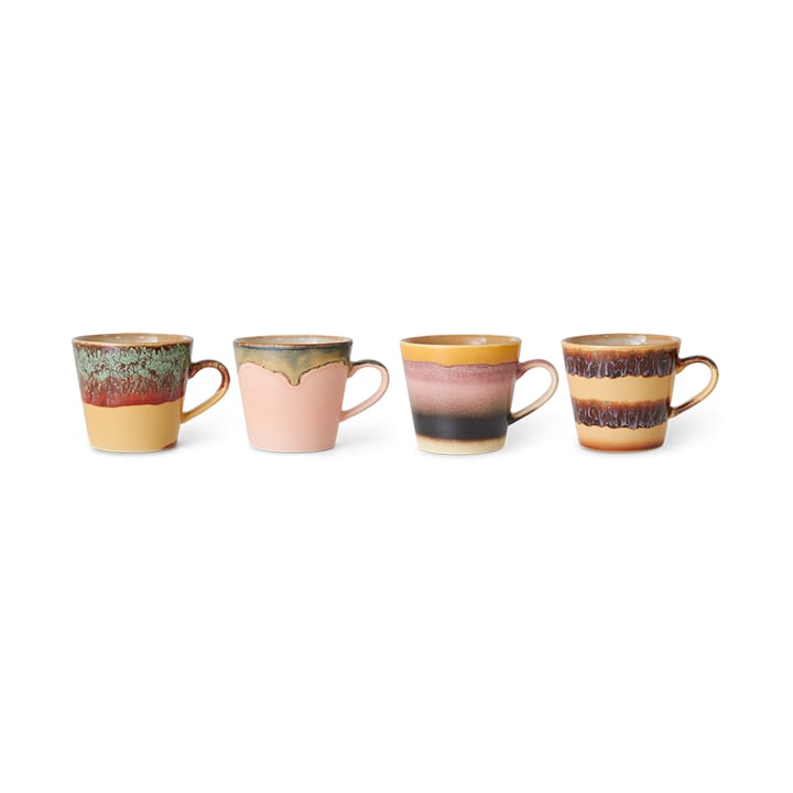 70's Cappuccinotasse 4er Pack, Vista HKliving
