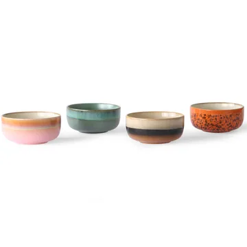 70's Dessert Schale 4-teilig - Multi - HKliving