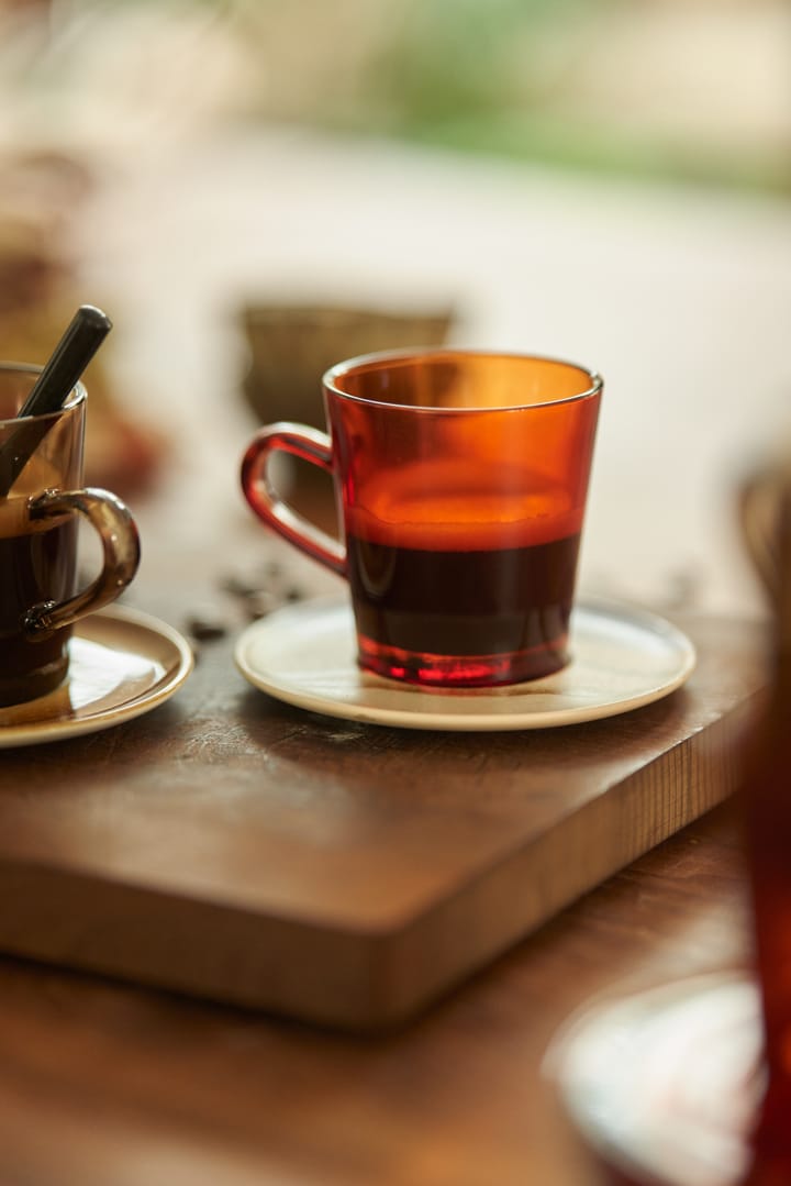 70's glassware Kafeetasse 20 cl 4er Pack, Amber brown HKliving