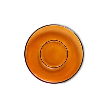 70's glassware Kaffeeteller Ø10,6cm 4er Pack - Amber brown - HKliving