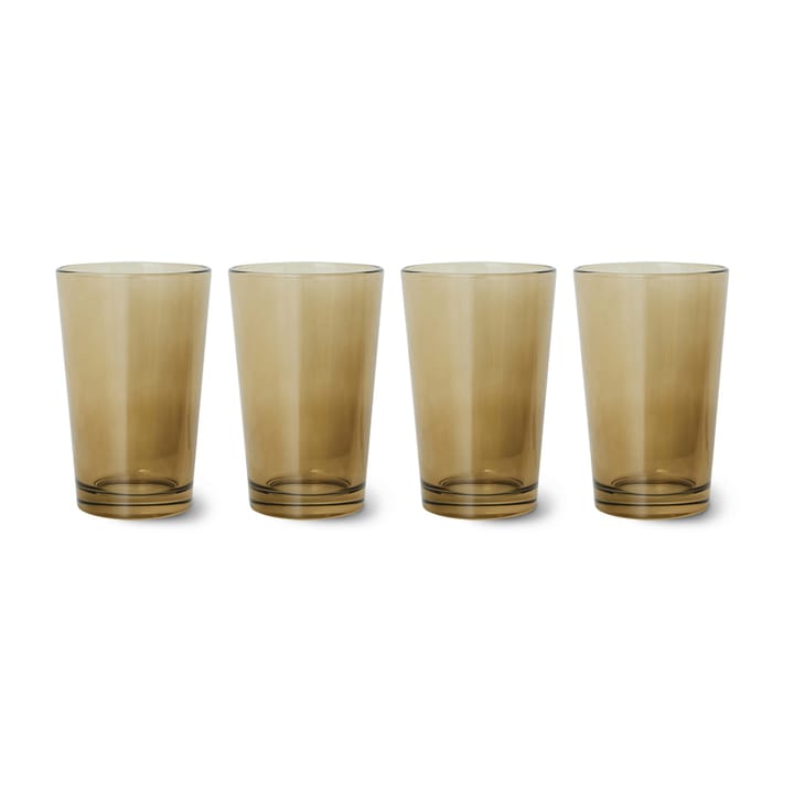 70's glassware Teeglas 20 cl 4er Pack, Mud brown HKliving