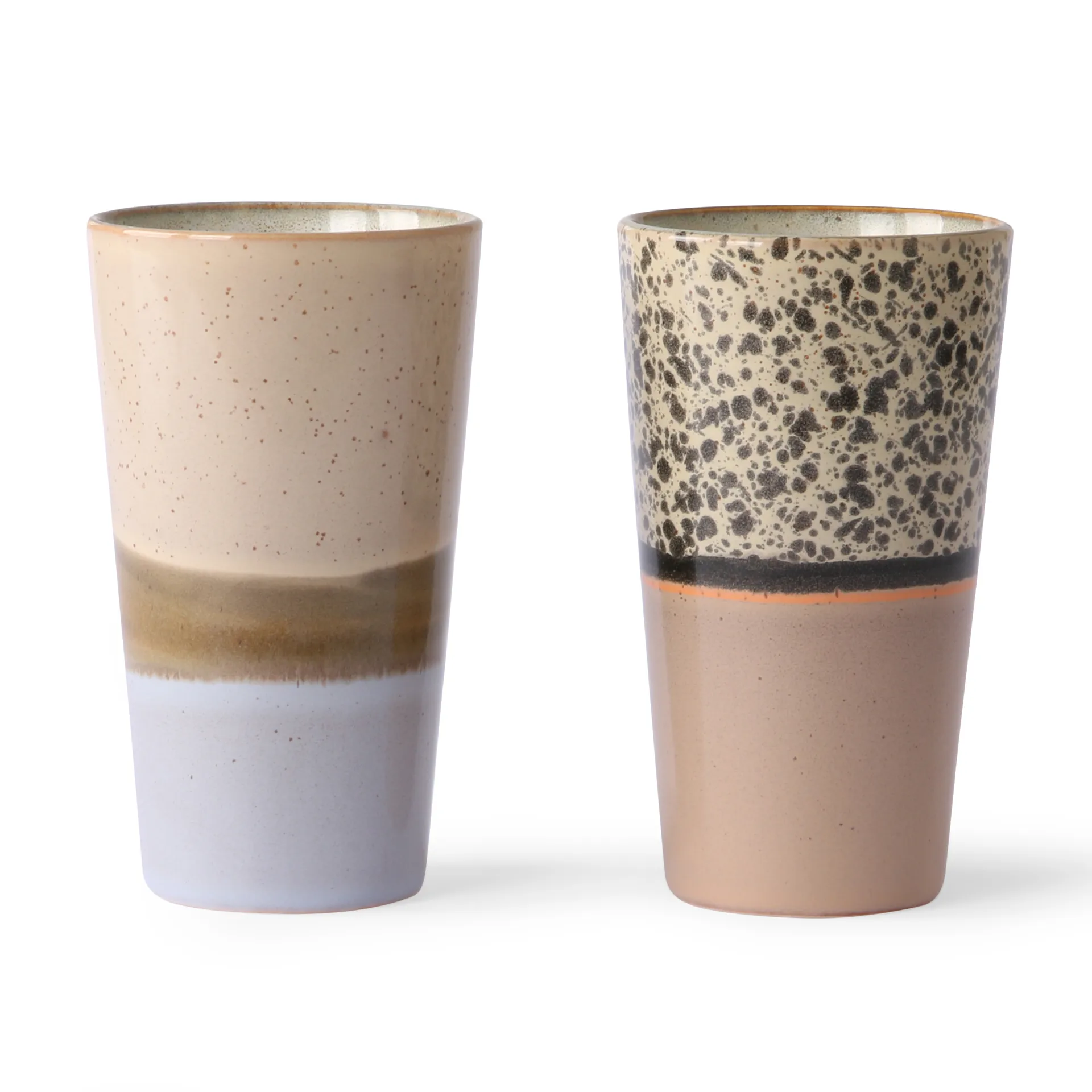 70's Latte Tasser 28cl 2-teilig, Multi HKliving