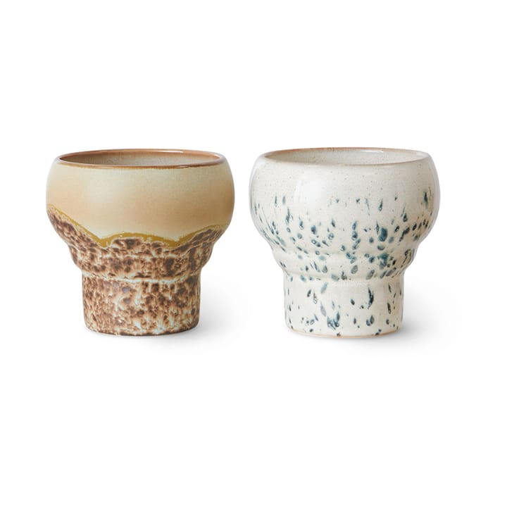 70's Lungo Tasse 24 cl 2er-Pack - Coral - HKliving